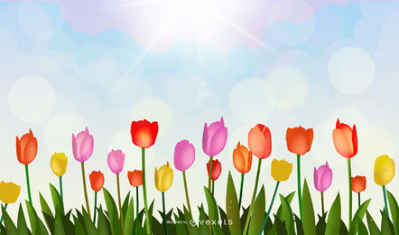 442x260 Tulip Vector Graphics To Download