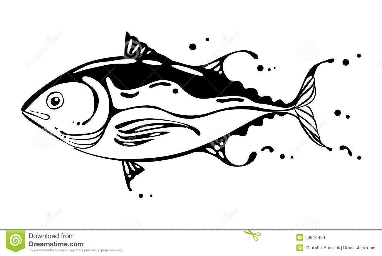 1300x870 Drawing Tuna Fish, Vector Artwork Fish Vector, Drawings, Fish Art