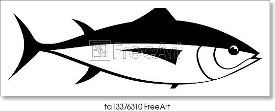 561x227 Free Art Print Of Tuna Fish Tuna Fish Vector Silhouette Isolated