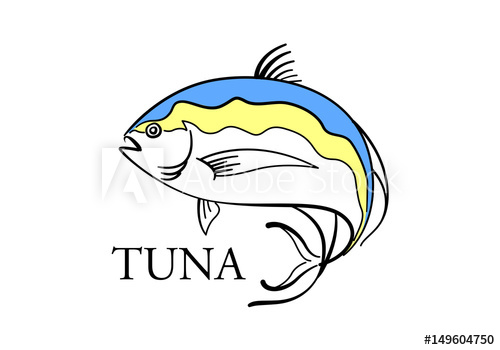 500x350 Graphic Tuna, Vector