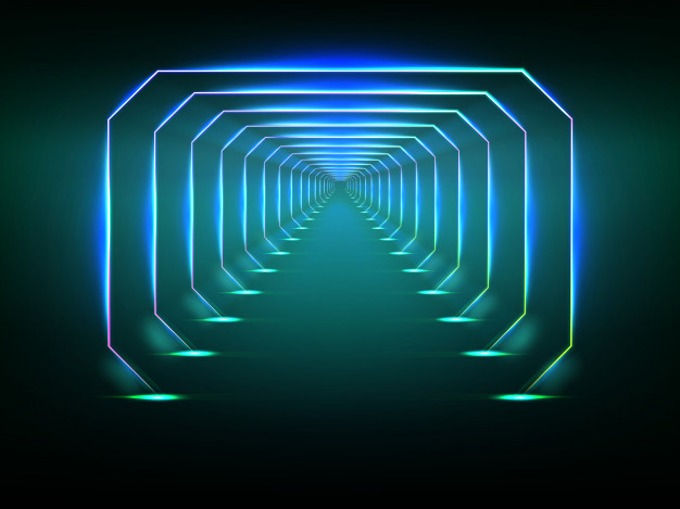 626x469 Endless Futuristic Tunnel Vector Premium Download