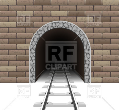 400x371 Railway Tunnel Vector Image Of Objects Konturvid
