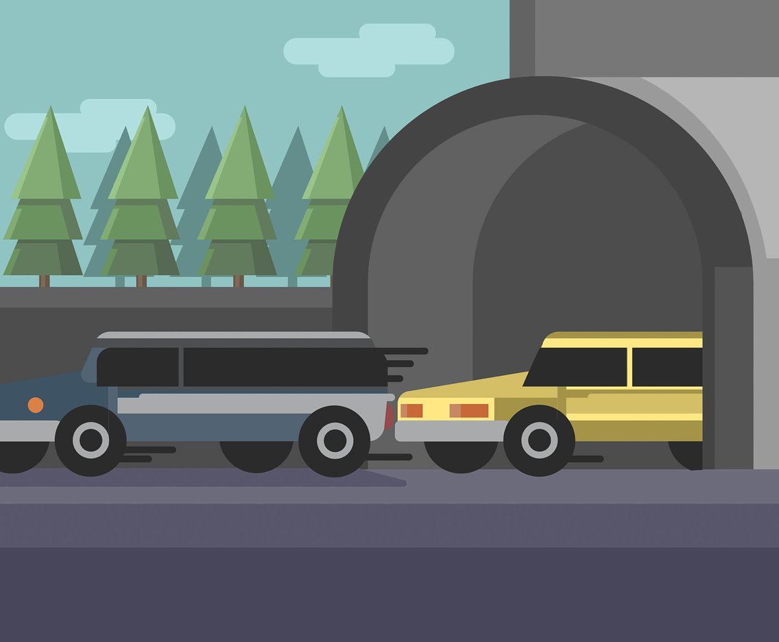 1136x936 Road Tunnel Vector Vector Art Graphics
