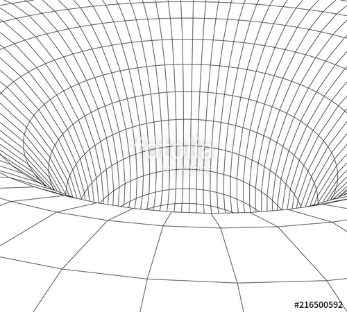 500x450 Tunnel Vector Abstract Lines Pattern Optical Illusion Tunnel
