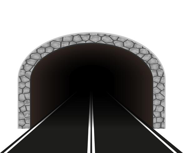 586x490 Automobile Tunnel Vector Illustration