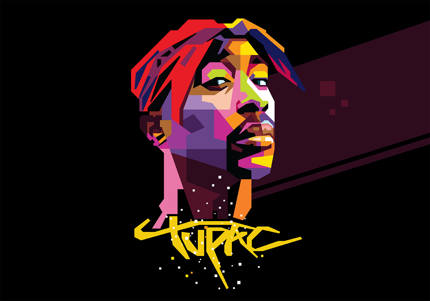 1400x980 Tupac Free Vector Art