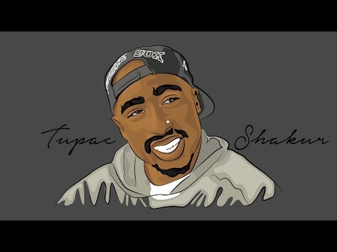 480x360 Adobe Illustrator Tupac Vector Portrait Timelapse