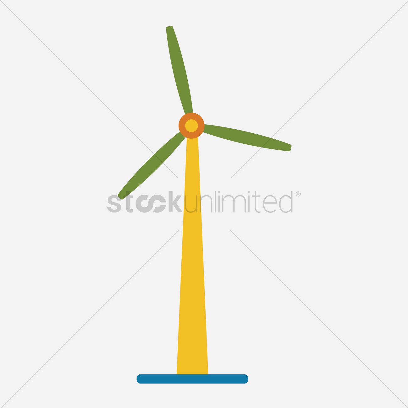 Wind Turbine Vector Image 1300x1300 Wind Turbine Vector Image