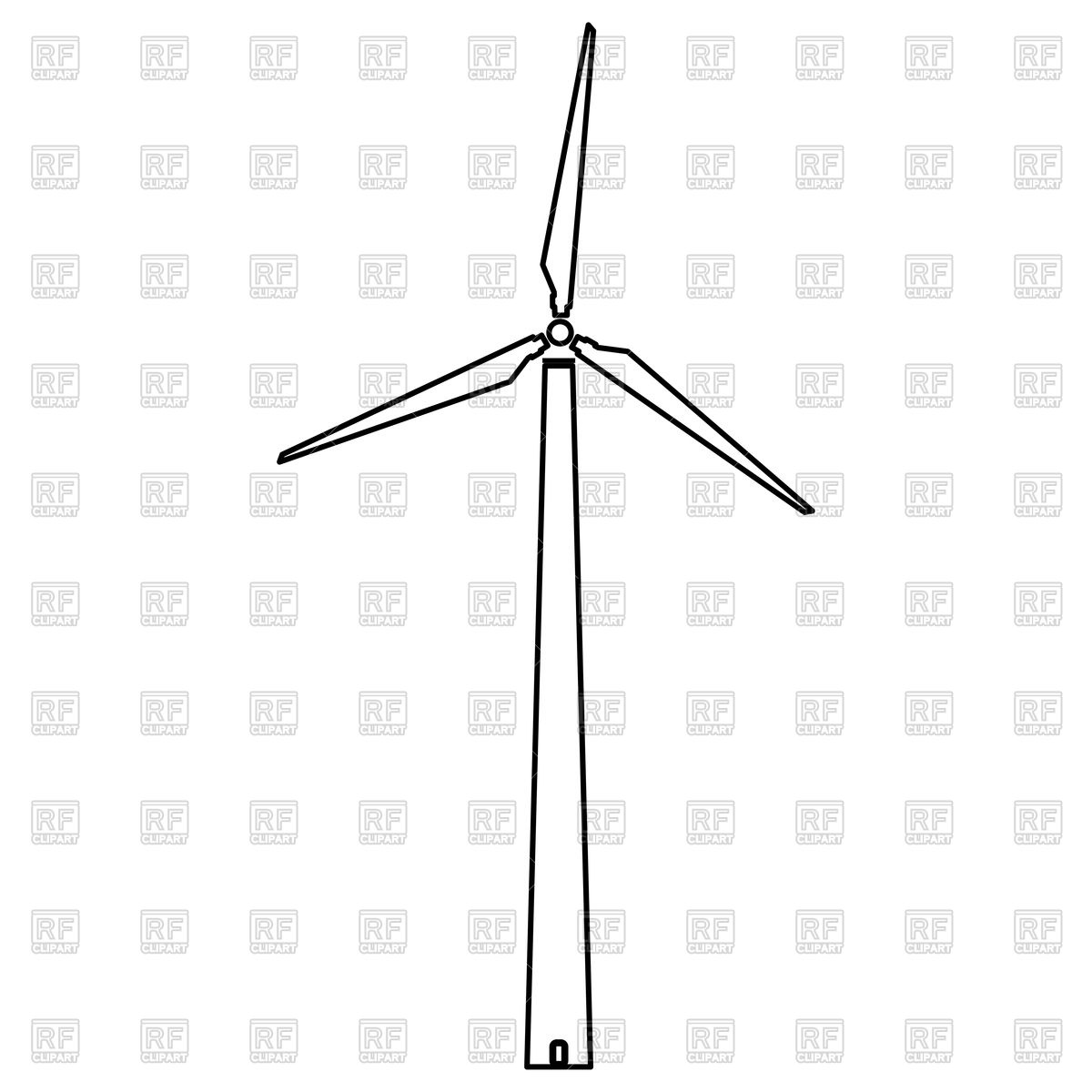 Wind Turbine Outline Vector Image Of Objects 1200x1200 Wind Turbine Outline Vector Image Of Objects