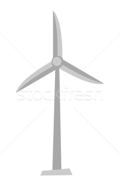 Wind Turbine Vector Cartoon Illustration Vector Illustration 388x600 Wind Turbine Vector Cartoon Illustration Vector Illustration
