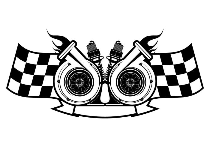 700x490 Turbocharger Racing Logo Template