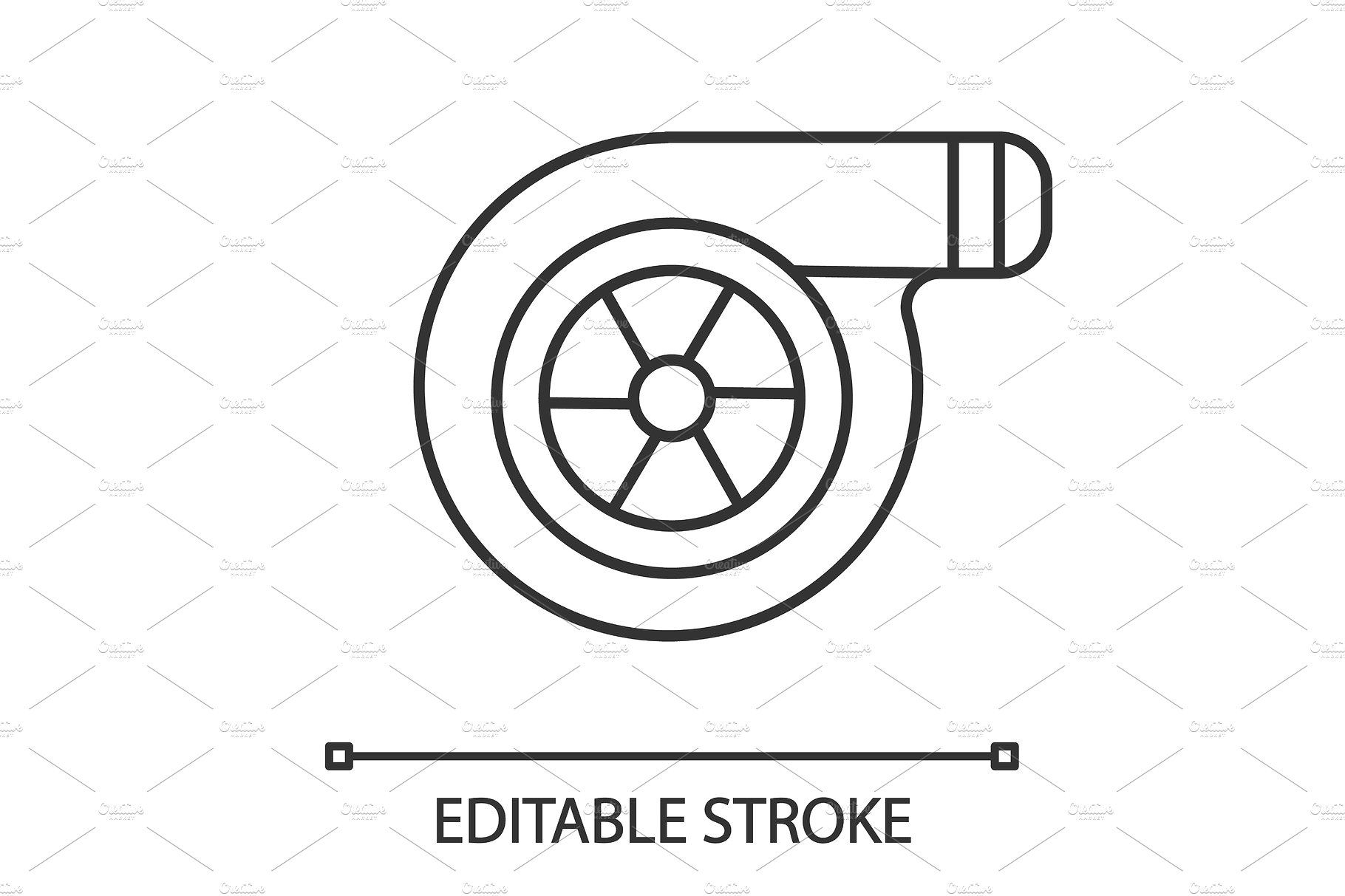 1820x1213 Turbocharger Linear Icon