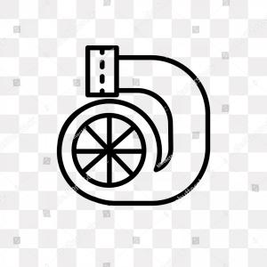 300x300 Vintage Emblem With Turbocharger Vector Sarahgardan