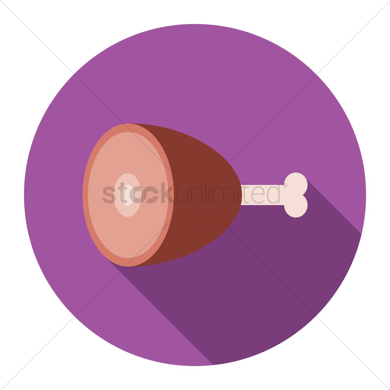 1300x1300 Free Turkey Leg Vector Image