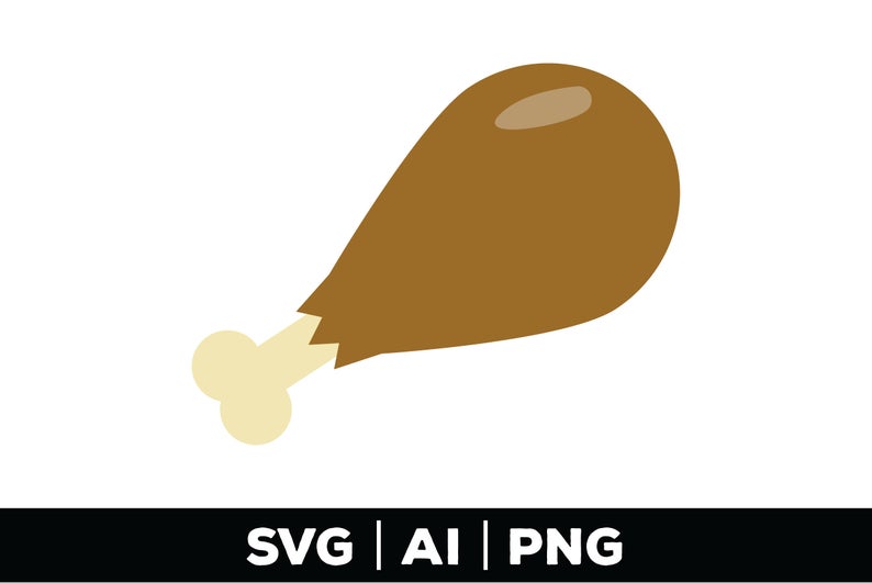 794x531 Turkey Leg Thanksgiving Png Fall Vector Turkey Etsy