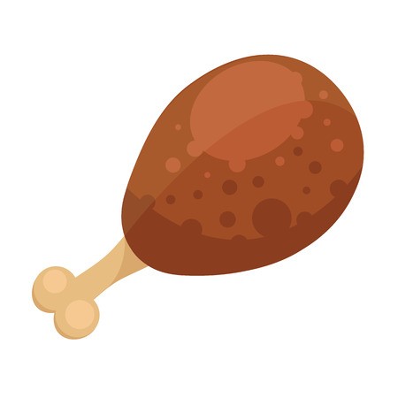 450x450 Vector Chicken Turkey Leg Icon Royalty Free Vector Graphics