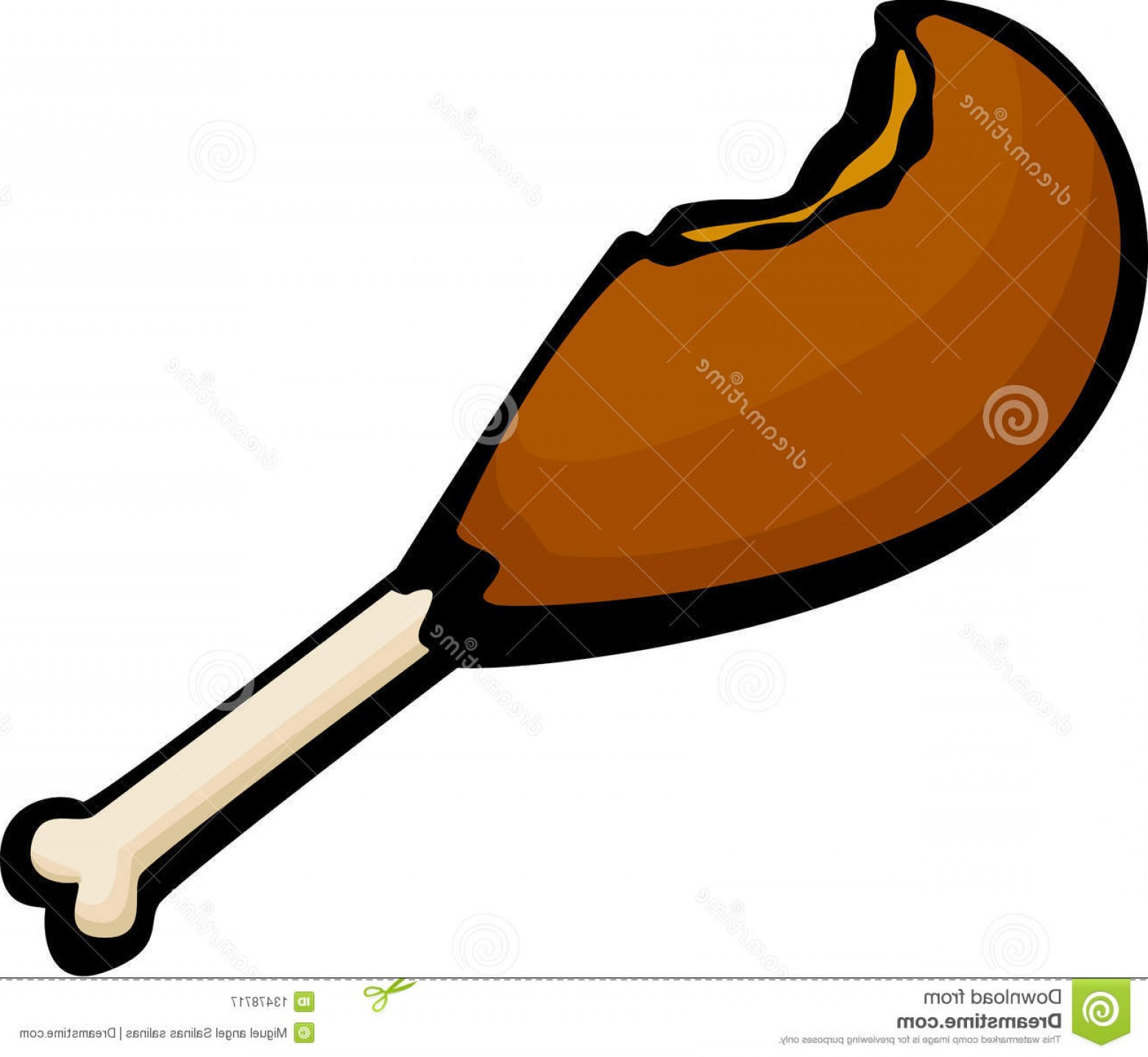 1560x1436 Vector Image Of A Turkey Leg Savoyuptown