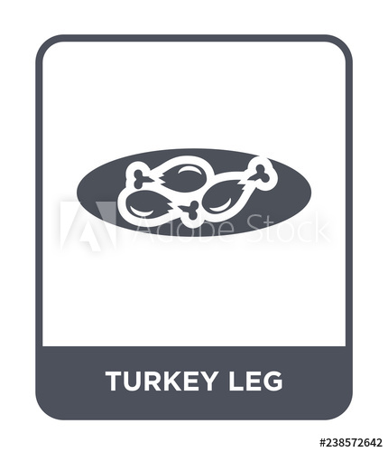 430x500 Turkey Leg Icon Vector