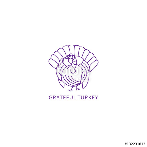 500x500 The Turkey Logo Vector The Bird Is A Turkey A Symbol