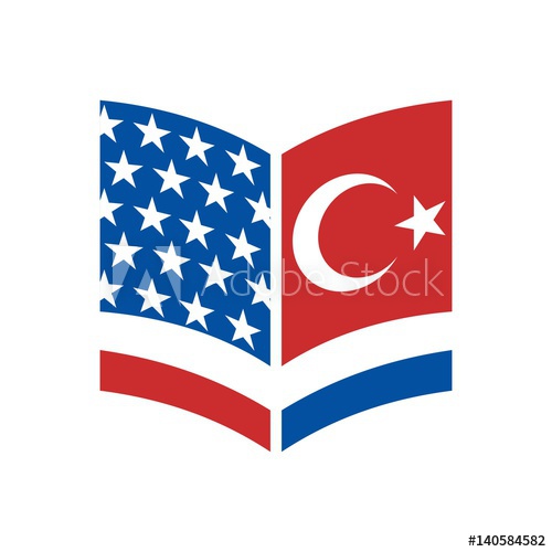 500x500 Tulip And Rose Logo With Flag Of Us And Turkey Logo Vector
