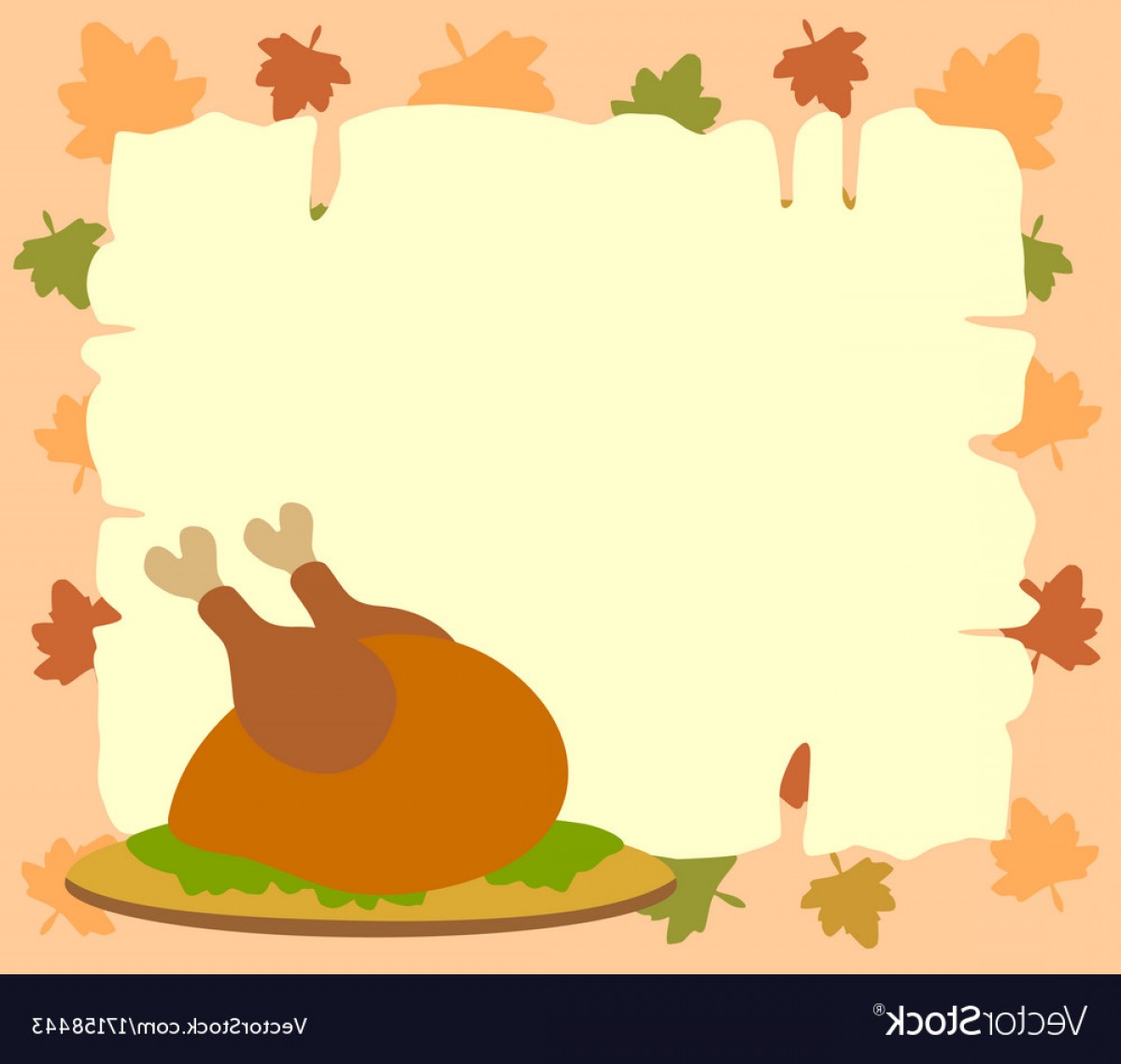 1200x1138 Thanksgiving Background With Cooked Turkey Vector Handandbeak