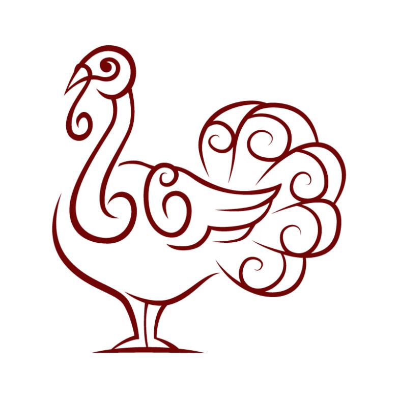 782x782 Creative Hand Painted Turkey Vector Free Vector Graphic Download