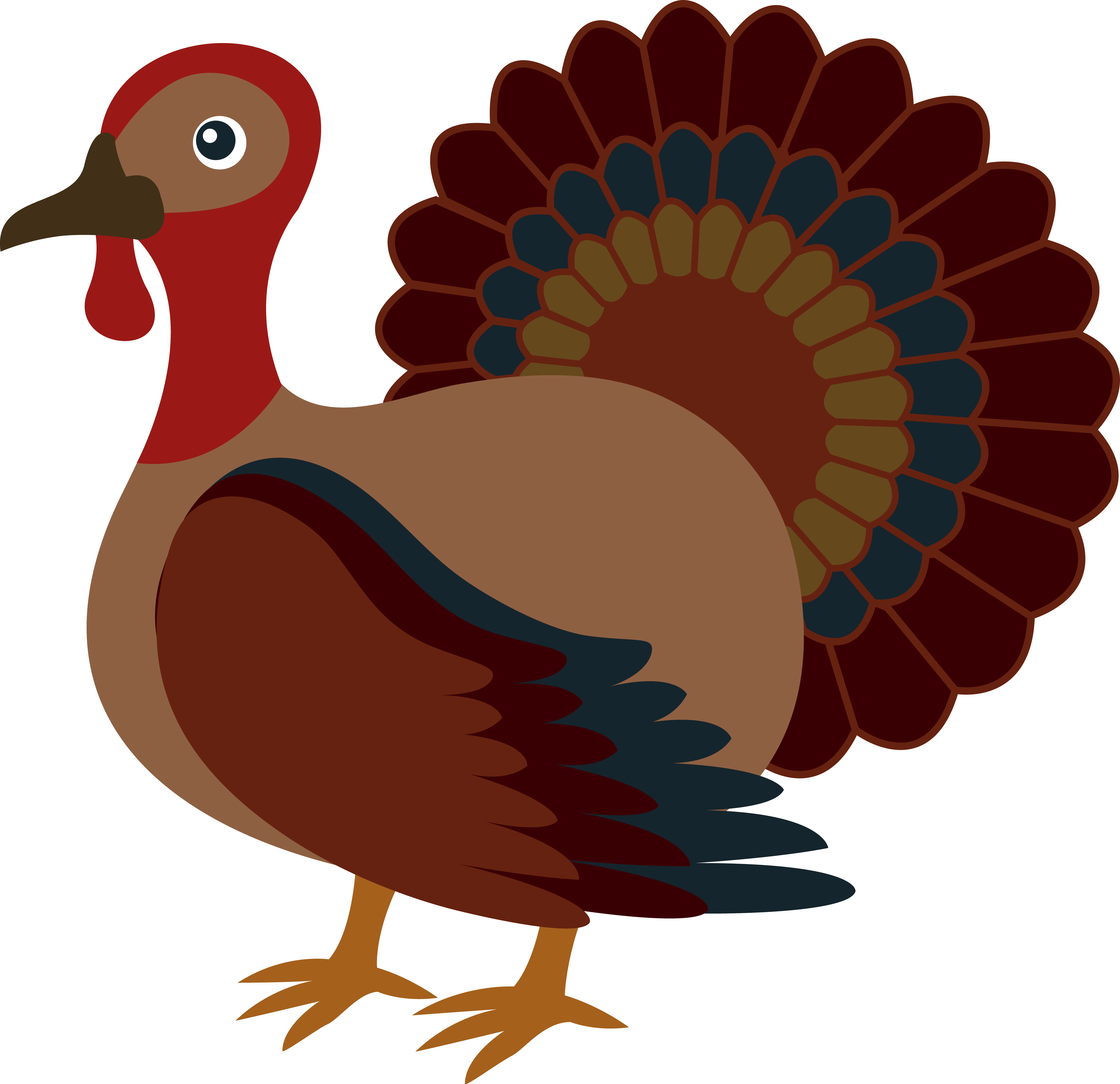 6322x6116 Cute Turkey Illustration