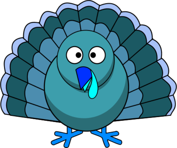 600x504 Thanksgiving Turkey Vector Clip Art