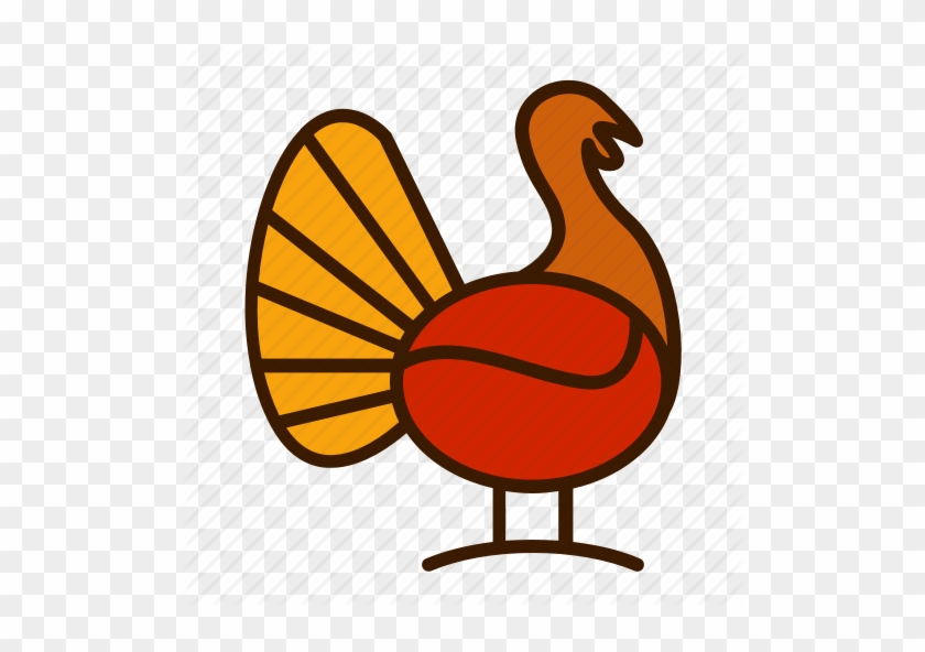 840x592 Turkey Character Thanksgiving Icon Royalty Free Vector