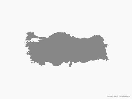 Vector Map Of Turkey 460x345 Vector Map Of Turkey