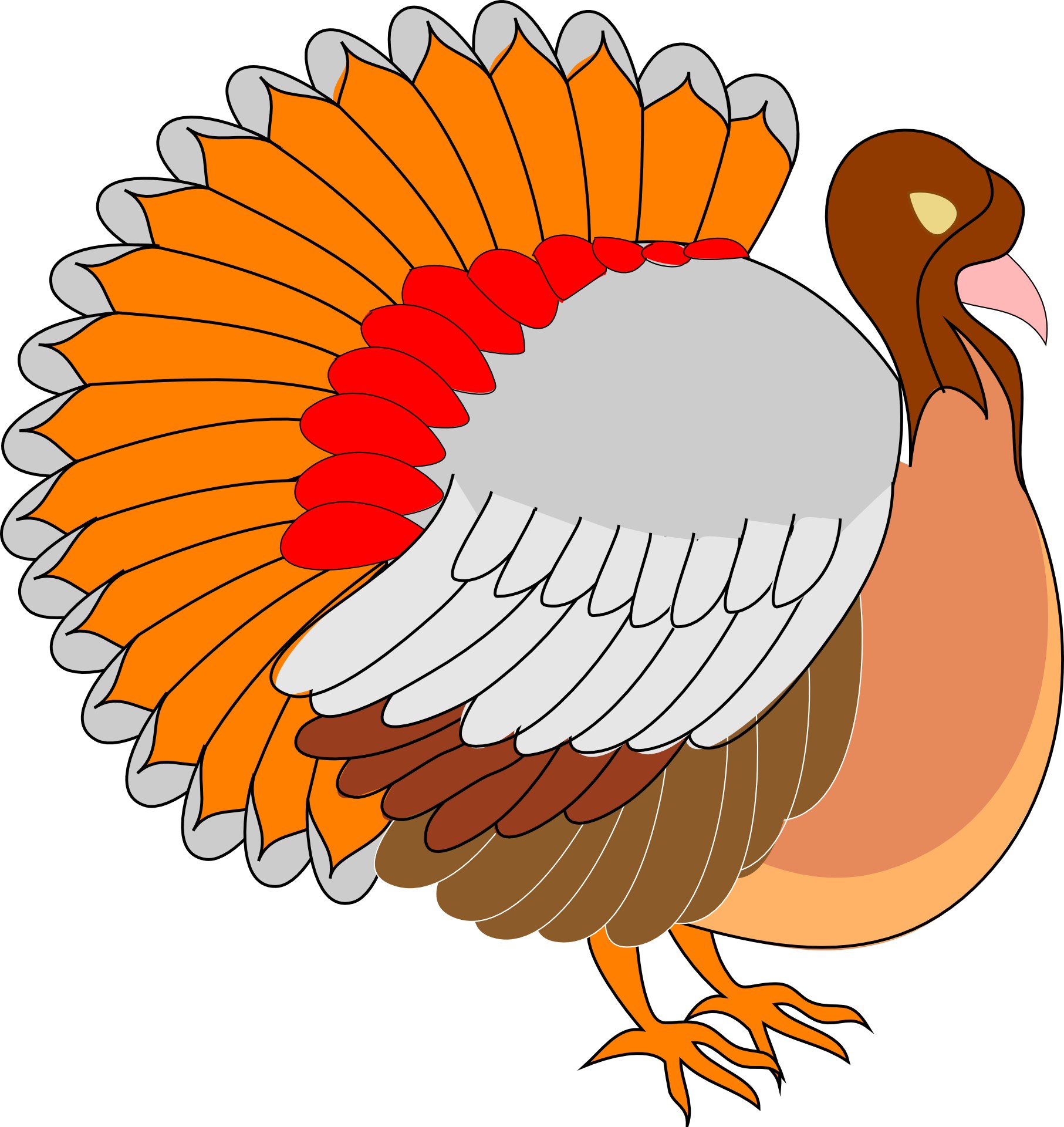 Colorful Turkey Vector Free Vector, Icons 1813x1920 Colorful Turkey Vector Free Vector, Icons
