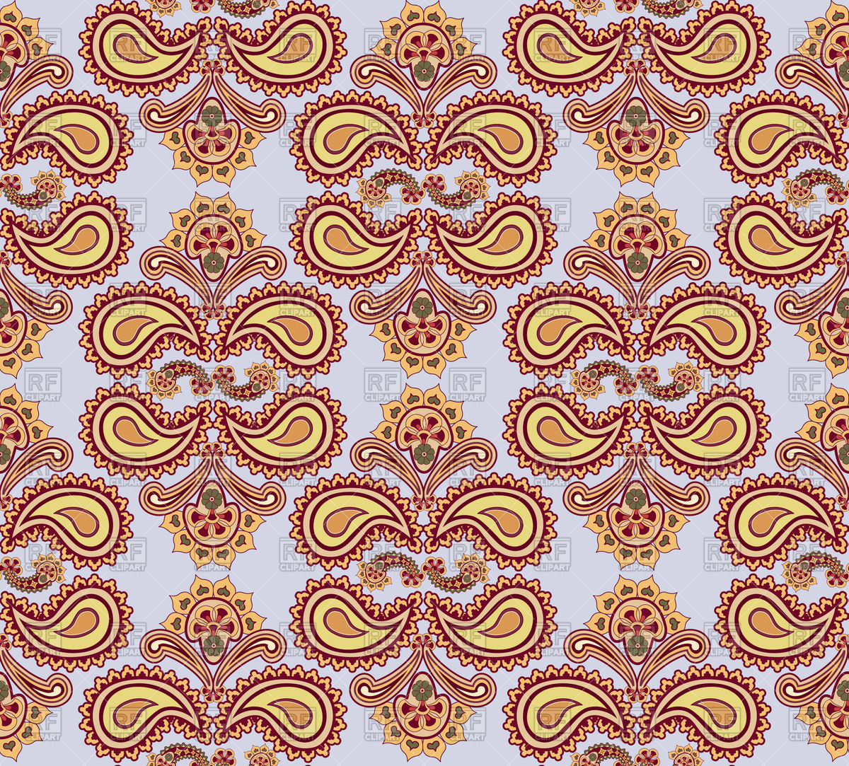 Turkish Floral Seamless Pattern In Orange Colors Vector Image 1200x1083 Turkish Floral Seamless Pattern In Orange Colors Vector Image