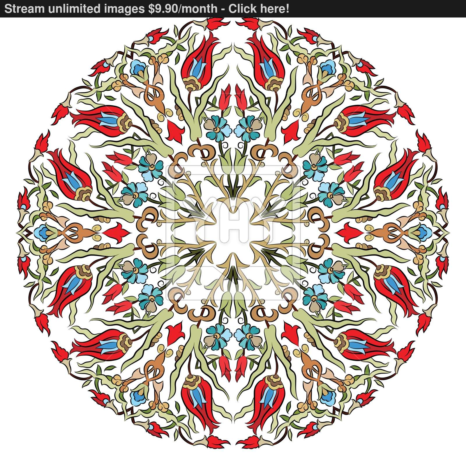 Antique Ottoman Turkish Pattern Vector Design Nine Vector 1600x1600 Antique Ottoman Turkish Pattern Vector Design Nine Vector