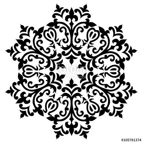 Antique Ottoman Turkish Pattern Vector Design Sixty Stock Image 500x500 Antique Ottoman Turkish Pattern Vector Design Sixty Stock Image