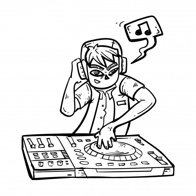 Doodle Sketch Of A Dj Playing A Turntable Vector Premium Download 626x626 Doodle Sketch Of A Dj Playing A Turntable Vector Premium Download