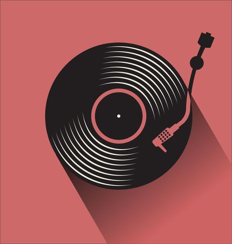Simple Turntable Vector Illustration 466x490 Simple Turntable Vector Illustration