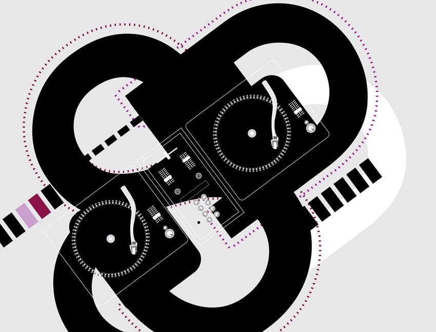 Turntables Vector Art Graphics 850x647 Turntables Vector Art Graphics