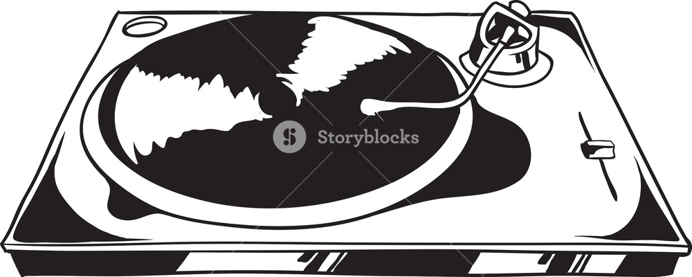 Vector Turntable Royalty Free Stock Image 1000x400 Vector Turntable Royalty Free Stock Image