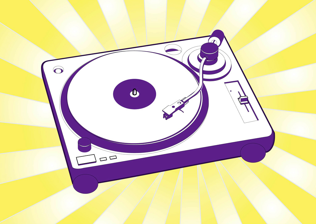 Free Turntable Vector Vector Art Graphics 1024x726 Free Turntable Vector Vector Art Graphics