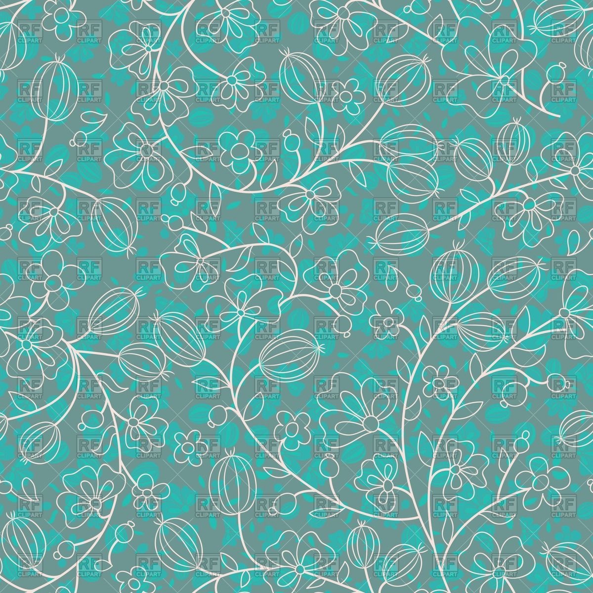Turquoise Floral Background 1200x1200 Turquoise Floral Background