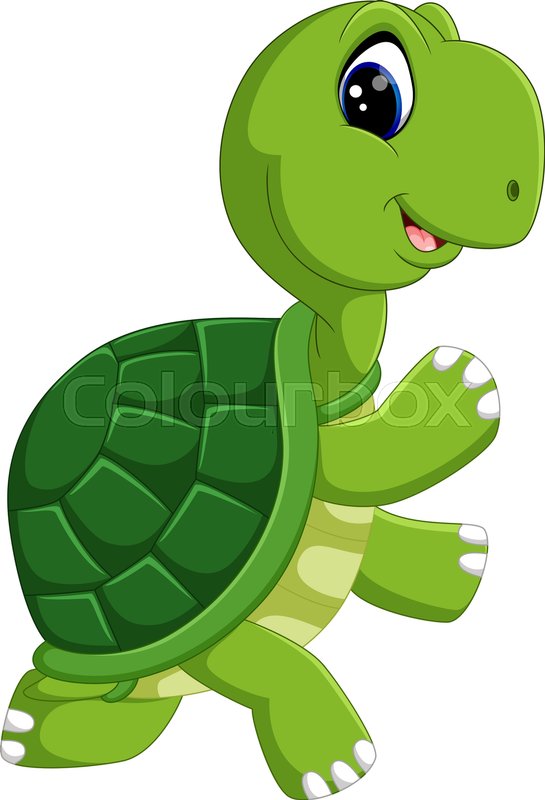 545x800 Cute Turtle Cartoon Stock Vector Colourbox