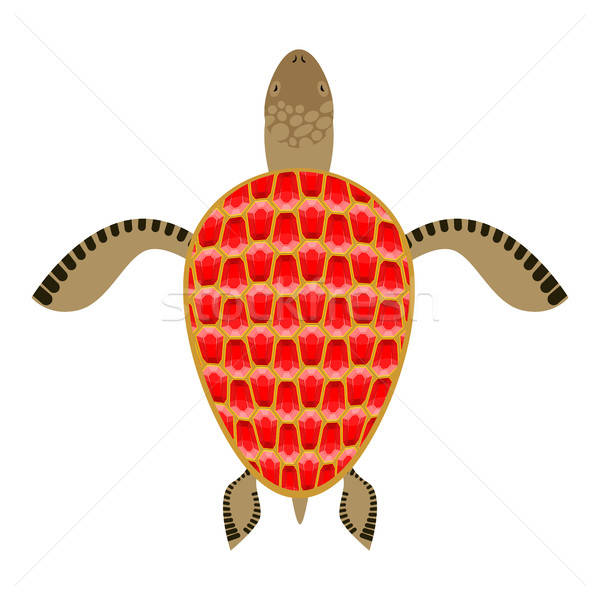 600x600 Garnet Turtle Shell Aquatic Turtle With Precious Stones Fantas