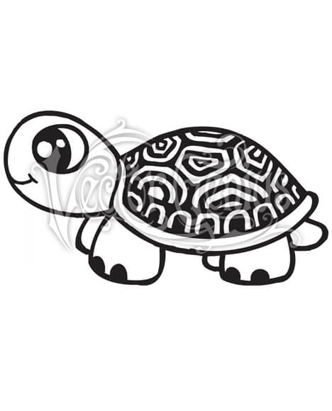 468x580 High Resolution Cute Cartoon Turtle Shell Clip Art Stock Art