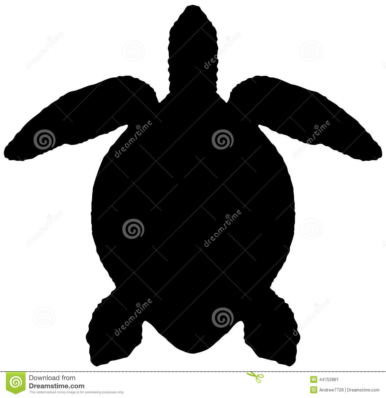 1300x1341 Sea Turtle Silhouette Vector