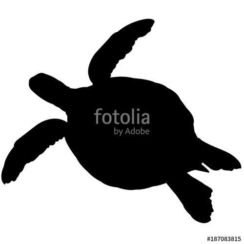 500x500 Turtle Silhouette Vector Graphics Stock Image And Royalty Free