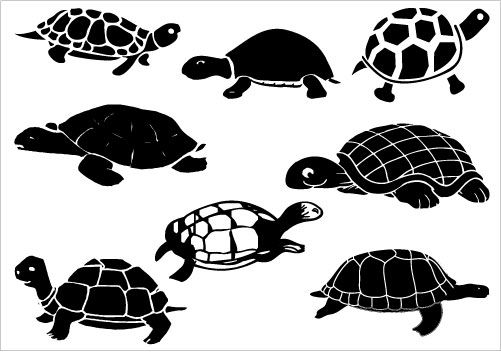 501x352 So Many Turtles Christmas Things Silhouette Clip Art, Turtle