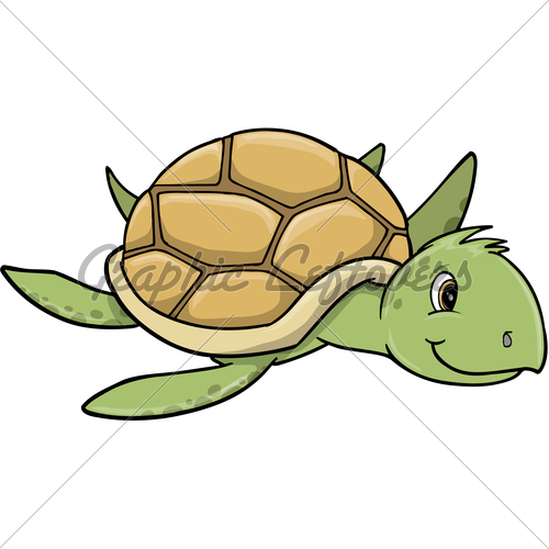 500x500 Sea Turtle Vector Art Illustration Gl Stock Images