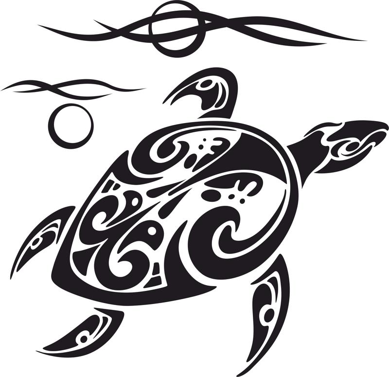 800x775 Turtle Tattoo Vector Art Free Vector