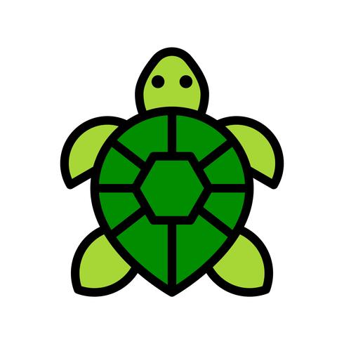 490x490 Turtle Vector, Tropical Related Filled Style Icon