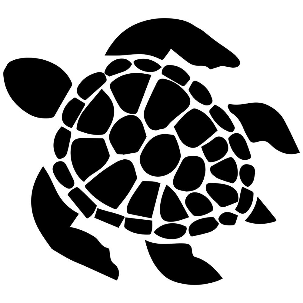 1000x1000 Sea Turtle Silhouette Vector